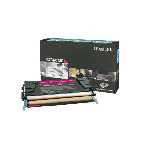 Lexmark oryginalny toner C734A1MG, magenta, 6000s, return