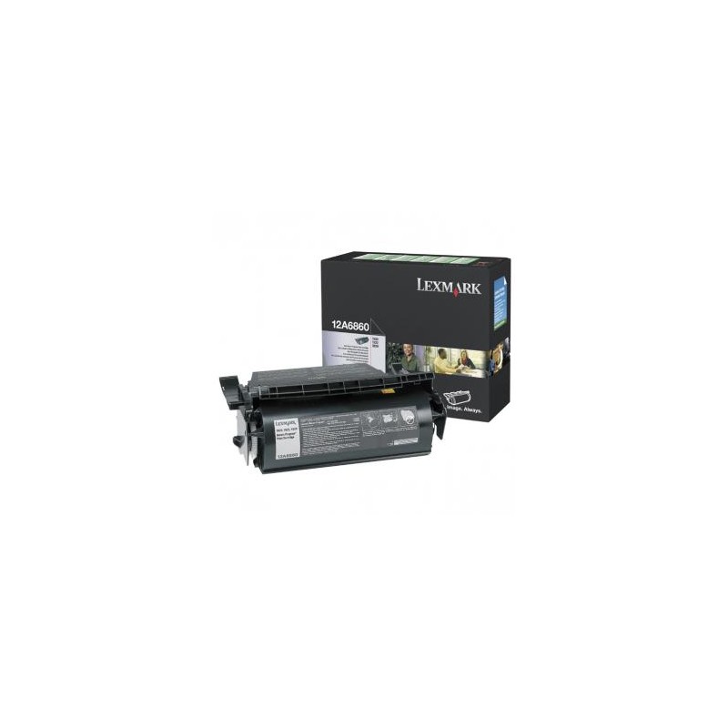 Lexmark oryginalny toner 12A6860, black, 10000s, return