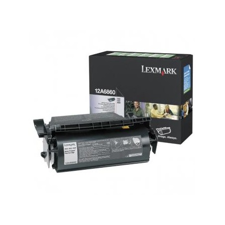 Lexmark oryginalny toner 12A6860, black, 10000s, return