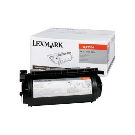 Lexmark oryginalny toner 12A7360, black, 5000s