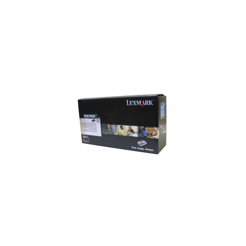 Lexmark oryginalny toner 12A7405, black, 6000s, return