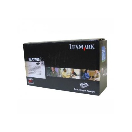 Lexmark oryginalny toner 12A7405, black, 6000s, return