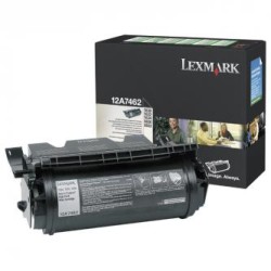 Lexmark oryginalny toner 12A7462, black, 21000s, return