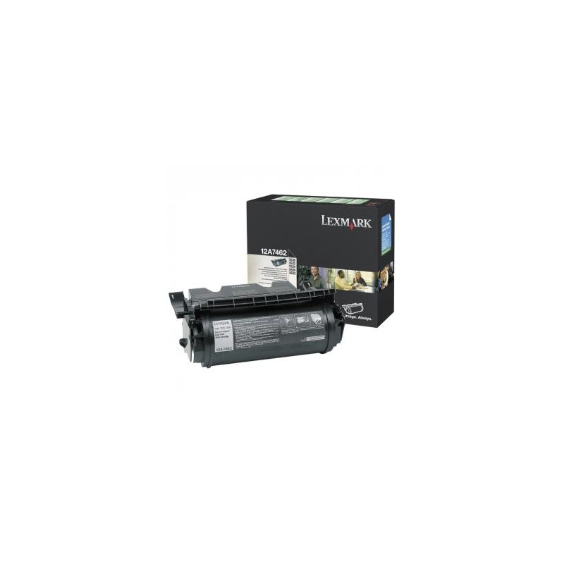 Lexmark oryginalny toner 12A7462, black, 21000s, return