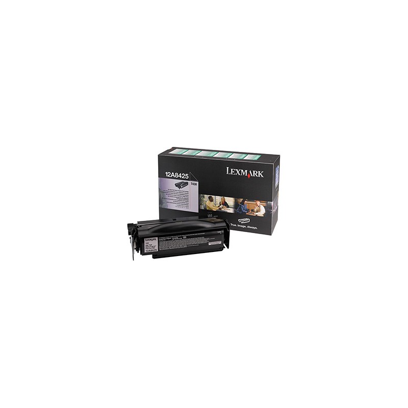 Lexmark oryginalny toner 12A8425, black, 12000s, return
