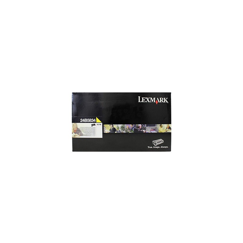 Lexmark oryginalny toner 24B5834, yellow, 18000s, extra duża pojemność, return