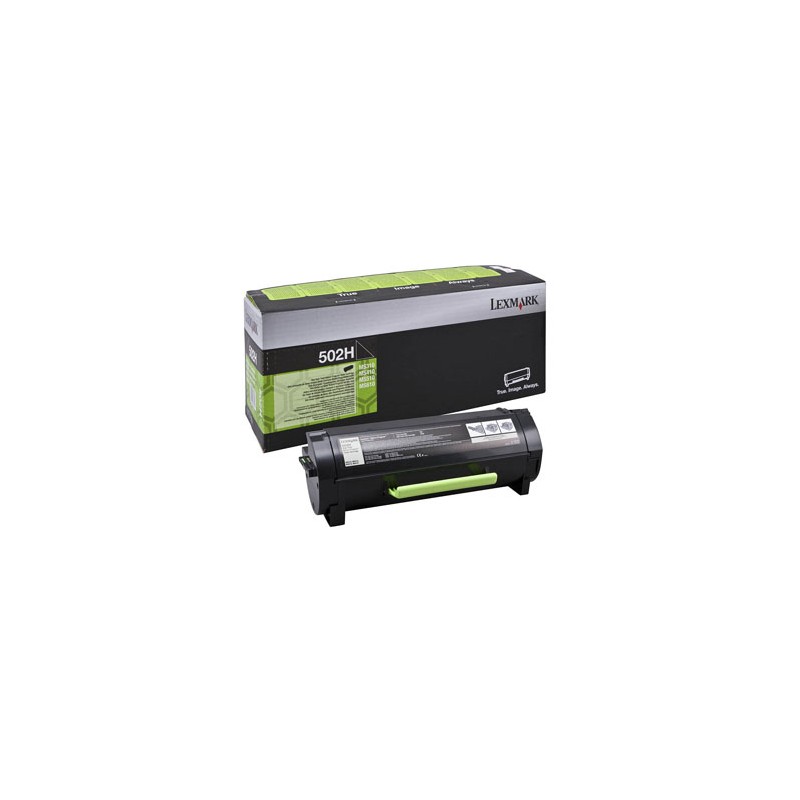 Lexmark oryginalny toner 50F2H0E, 502H, black, 5000s, high capacity, return