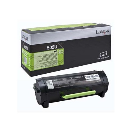 Lexmark oryginalny toner 50F2U00, 502U, black, 20000s, ultra high capacity, return