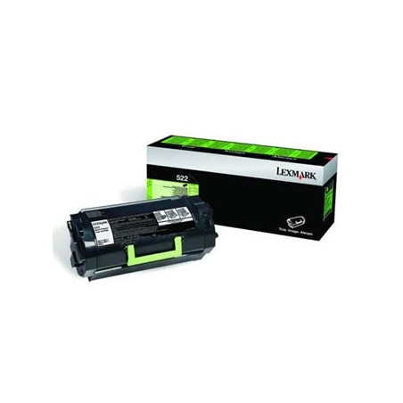 Lexmark oryginalny toner 52D2000, 522, black, 6000s, return