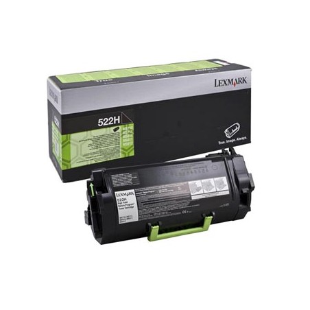 Lexmark oryginalny toner 52D2H00, 522H, black, 25000s, return