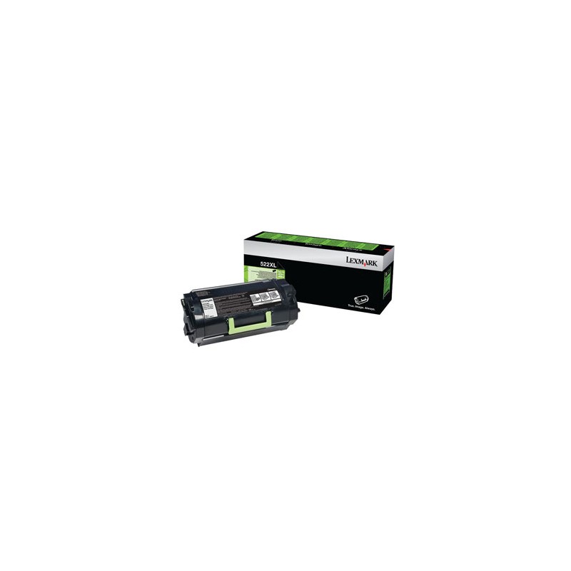 Lexmark oryginalny toner 52D2X0L, 522XL, black, 45000s, do etykiet, extra duża pojemność, return
