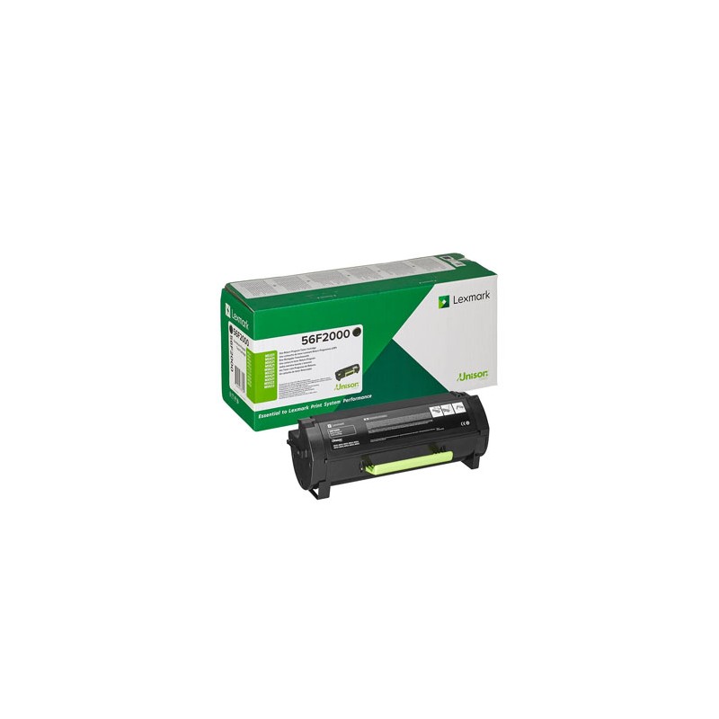 Lexmark oryginalny toner 56F2000, black, 6000s, return