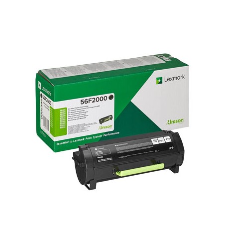 Lexmark oryginalny toner 56F2000, black, 6000s, return