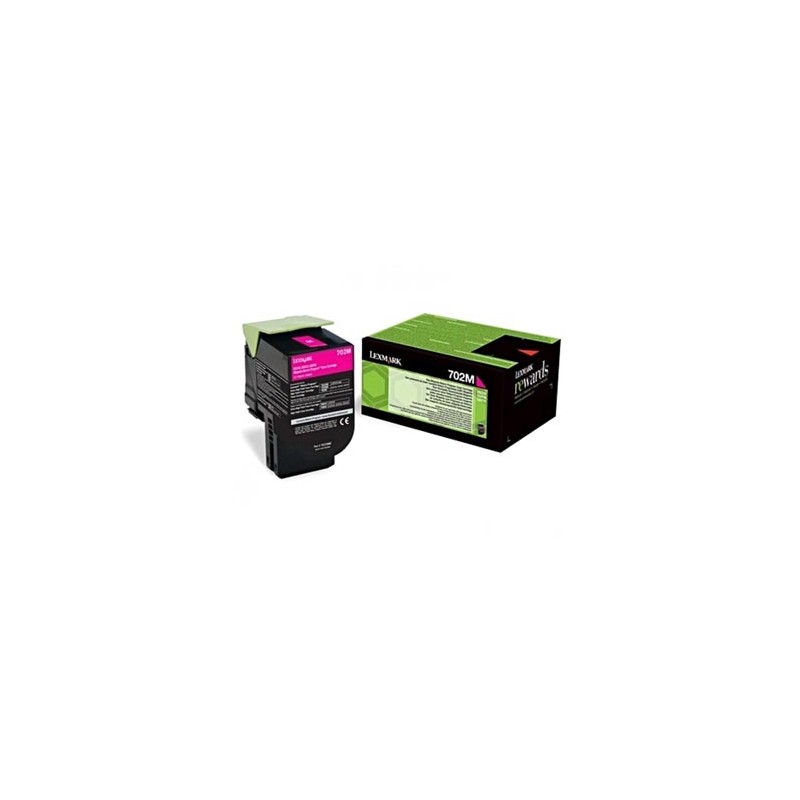 Lexmark oryginalny toner 70C20M0, magenta, 1000s, return