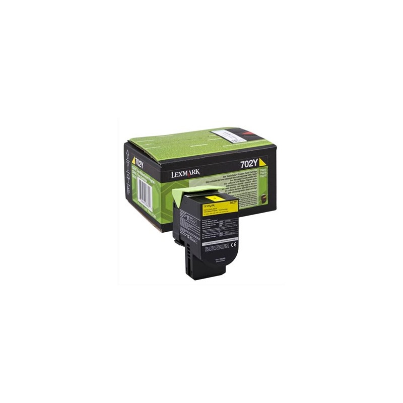 Lexmark oryginalny toner 70C20Y0, yellow, 1000s, return