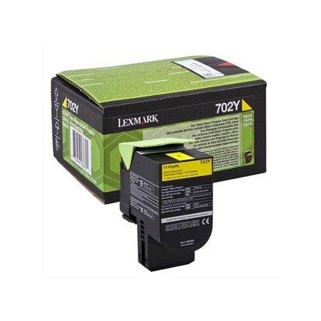Lexmark oryginalny toner 70C20Y0, yellow, 1000s, return