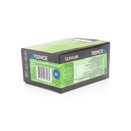 Lexmark oryginalny toner 70C2HCE, cyan, 3000s