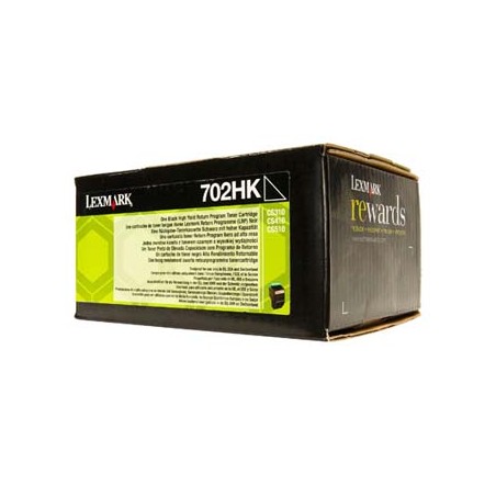 Lexmark oryginalny toner 70C2HK0, black, 4000s, high capacity, return