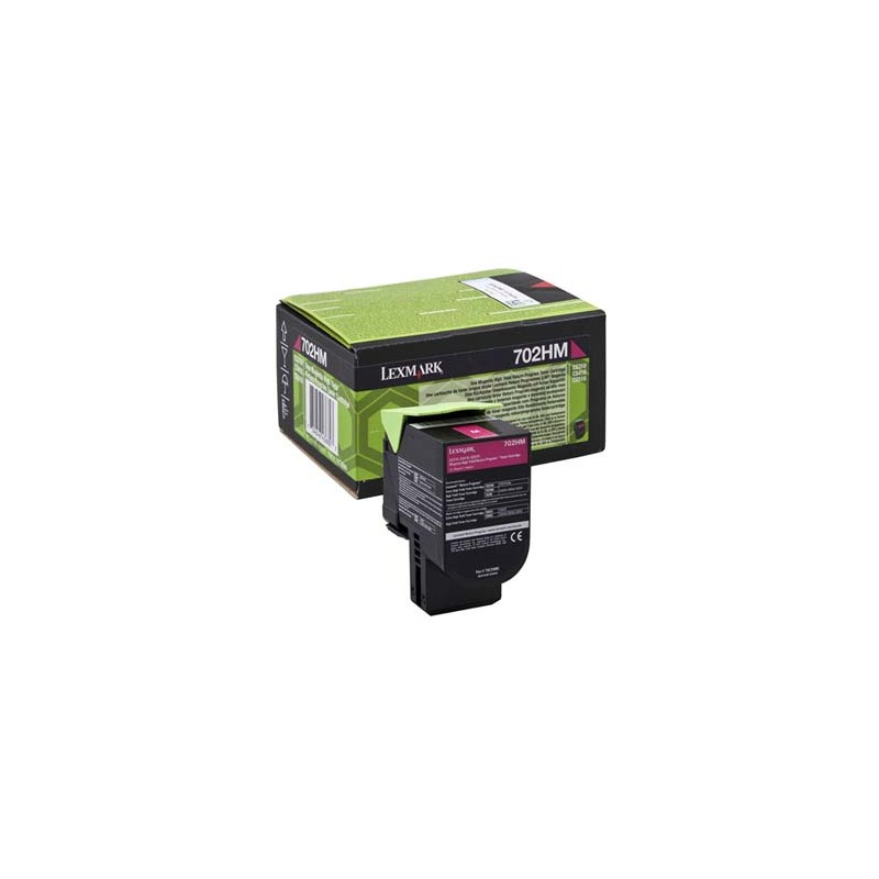 Lexmark oryginalny toner 70C2HM0, magenta, 3000s, high capacity, return