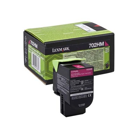 Lexmark oryginalny toner 70C2HM0, magenta, 3000s, high capacity, return