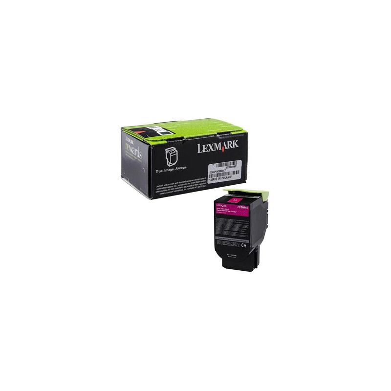 Lexmark oryginalny toner 70C2HME, magenta, 3000s