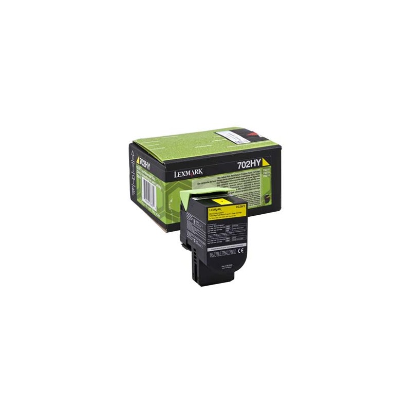 Lexmark oryginalny toner 70C2HY0, yellow, 3000s, high capacity, return