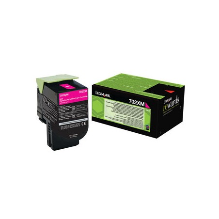 Lexmark oryginalny toner 70C2XM0, magenta, 4000s, extra duża pojemność, return