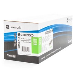 Lexmark oryginalny toner 72K2XK0, black, 33000s, extra duża pojemność, return