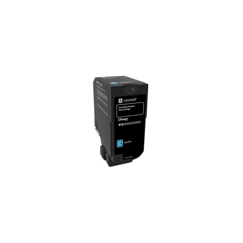 Lexmark oryginalny toner 74C20C0, 74C20C0, cyan, 3000s, return