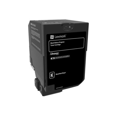 Lexmark oryginalny toner 74C20K0, black, 3000s, return