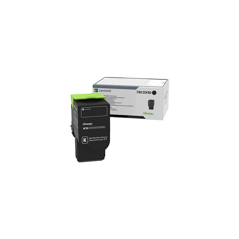 Lexmark oryginalny toner 78C0X10, black, 8500s, extra duża pojemność
