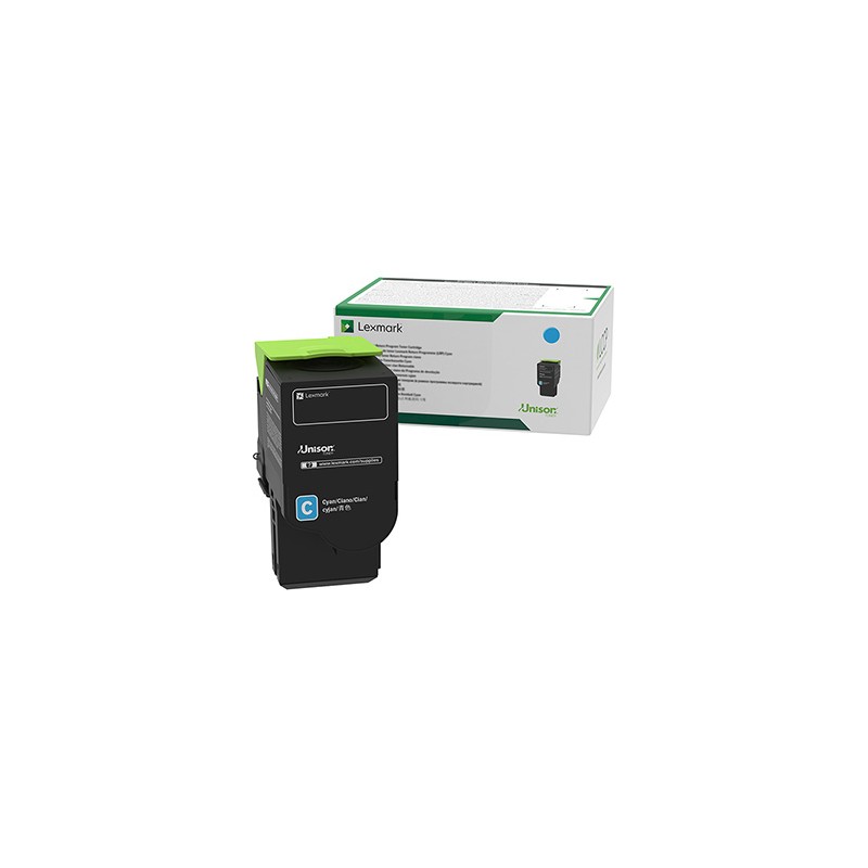Lexmark oryginalny toner 78C2XC0, cyan, 5000s, extra duża pojemność, return