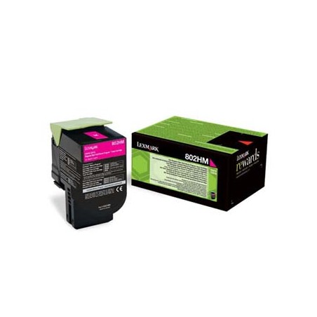 Lexmark oryginalny toner 80C2HM0, magenta, 3000s, return