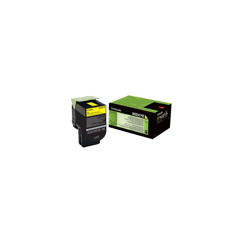 Lexmark oryginalny toner 80C2HYE, yellow, 3000s