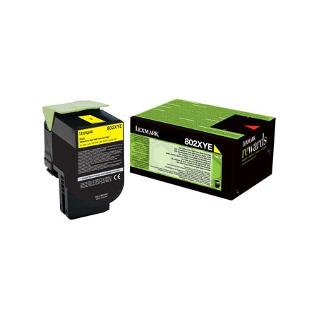 Lexmark oryginalny toner 80C2HYE, yellow, 3000s