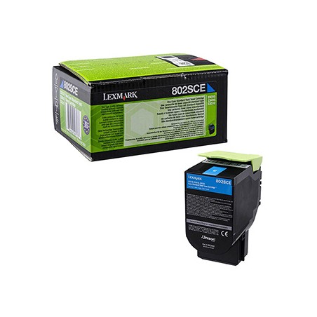 Lexmark oryginalny toner 80C2SCE, cyan, 2000s