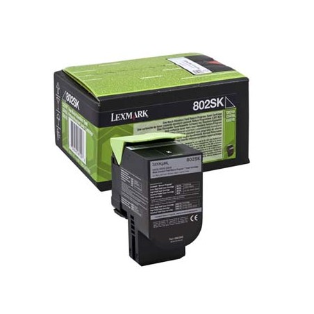 Lexmark oryginalny toner 80C2SK0, black, 2500s, return