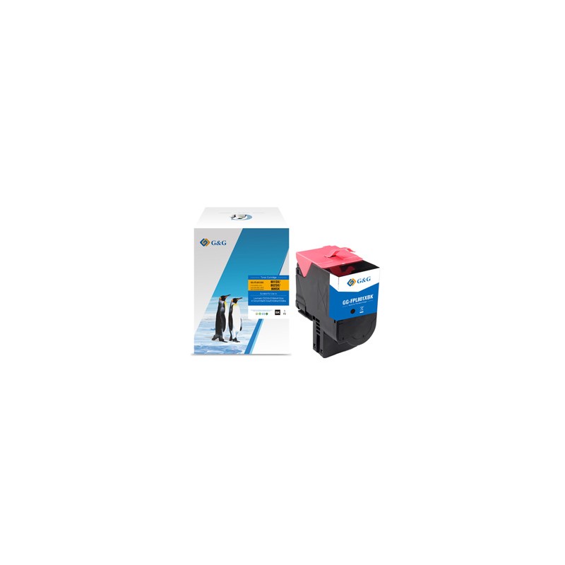 G&G kompatybilny toner z Lexmark 80C2SK0, NT-FPL801XBK-A, black, 2500s