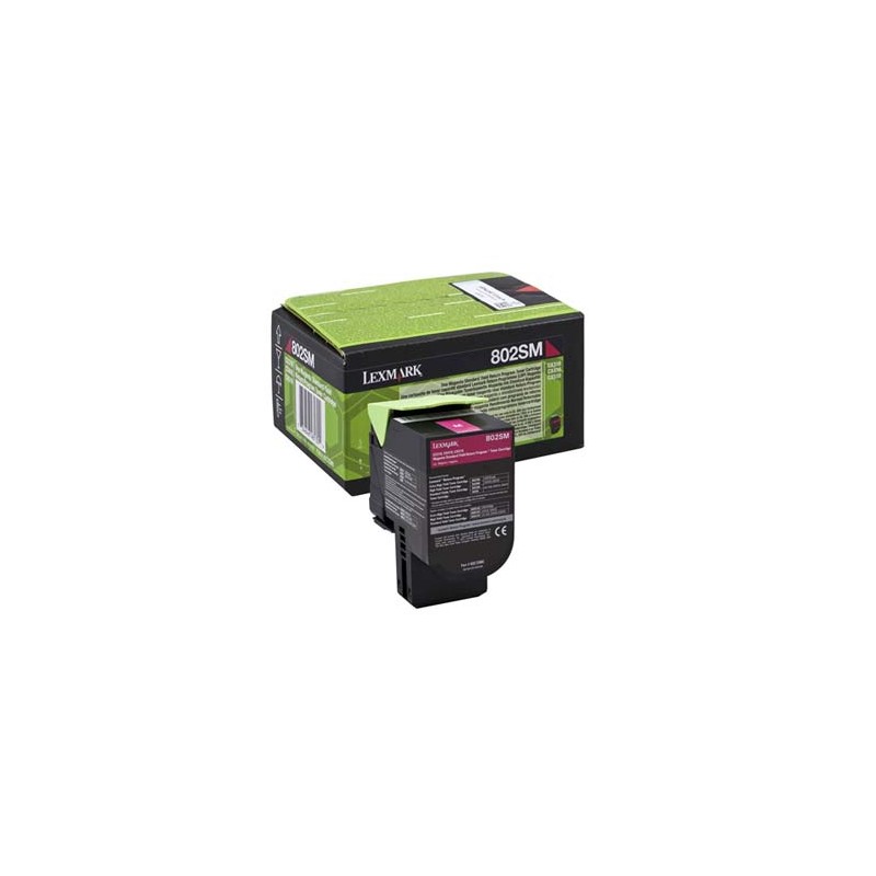Lexmark oryginalny toner 80C2SM0, magenta, 2000s, return