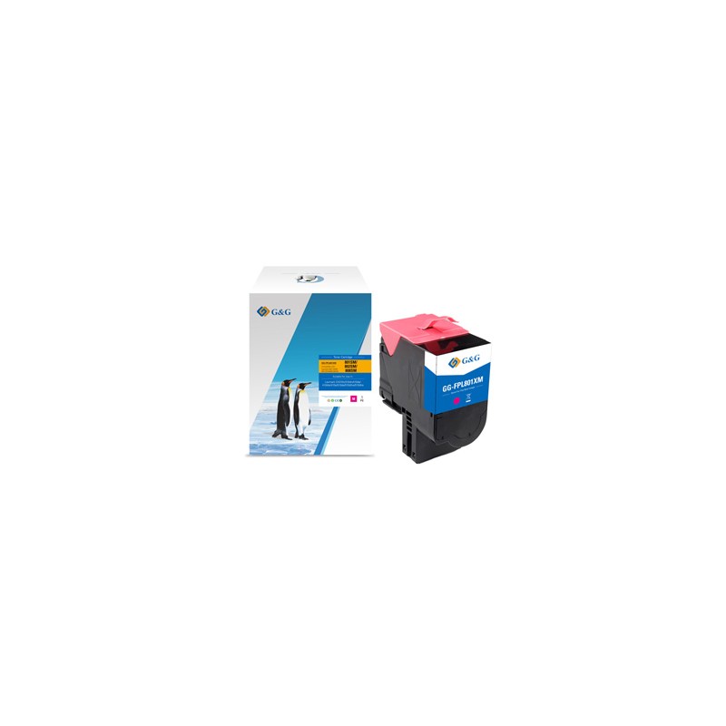 G&G kompatybilny toner z Lexmark 80C2SM0, NT-FPL801XM-A, magenta, 2000s