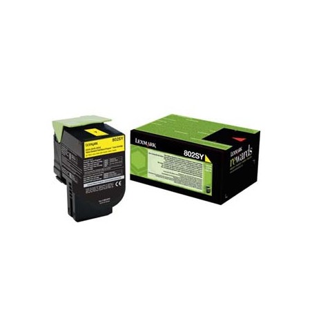 Lexmark oryginalny toner 80C2SY0, yellow, 2000s, return