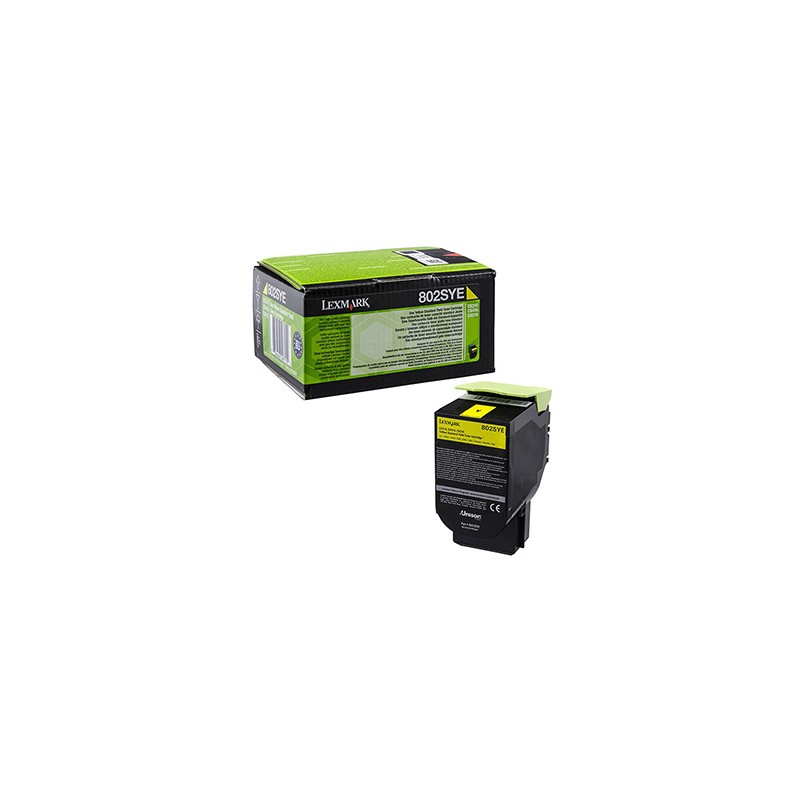 Lexmark oryginalny toner 80C2SYE, yellow, 2000s