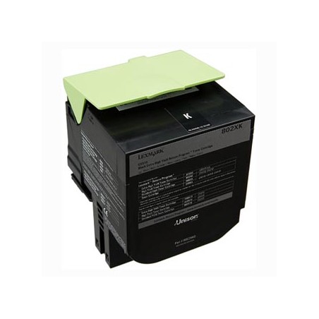 Lexmark oryginalny toner 80C2XK0, black, 8000s, extra duża pojemność, return