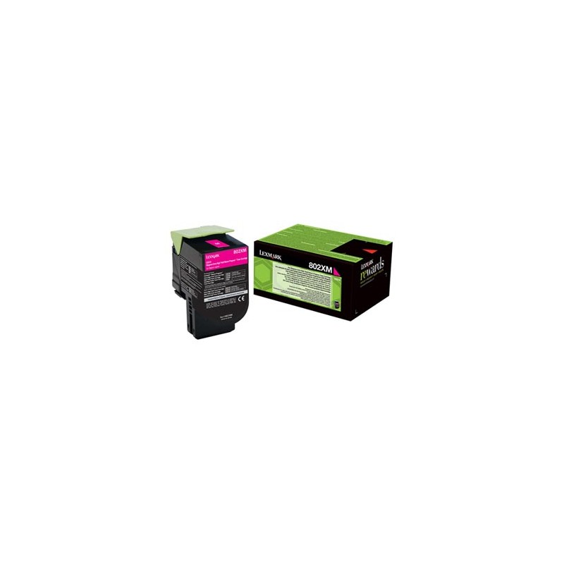 Lexmark oryginalny toner 80C2XM0, magenta, 4000s, extra duża pojemność, return
