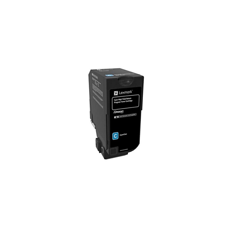 Lexmark oryginalny toner 84C2HC0, cyan, 16000s, return