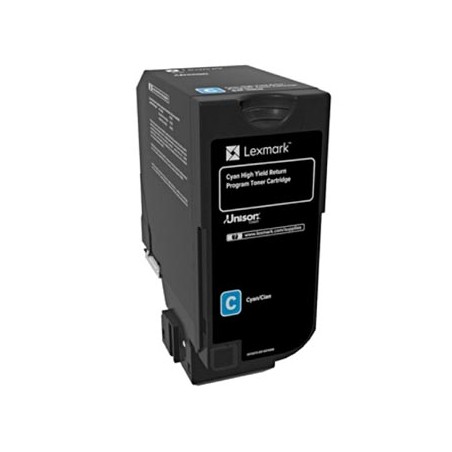 Lexmark oryginalny toner 84C2HC0, cyan, 16000s, return