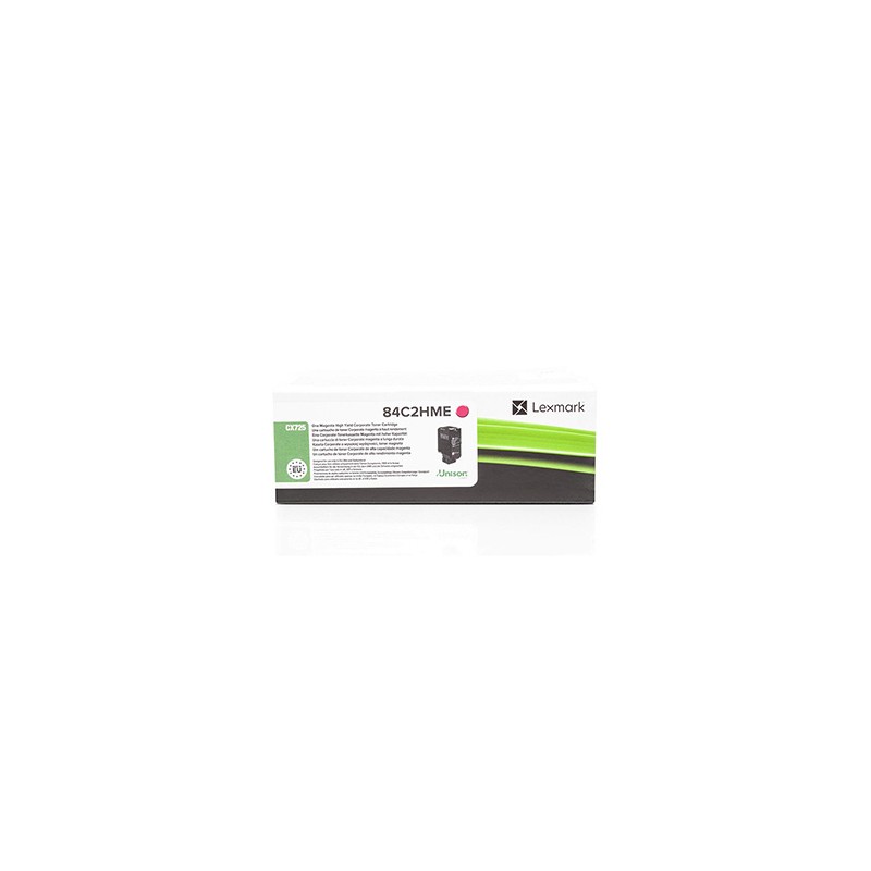 Lexmark oryginalny toner 84C2HME, magenta, 16000s, high capacity, return
