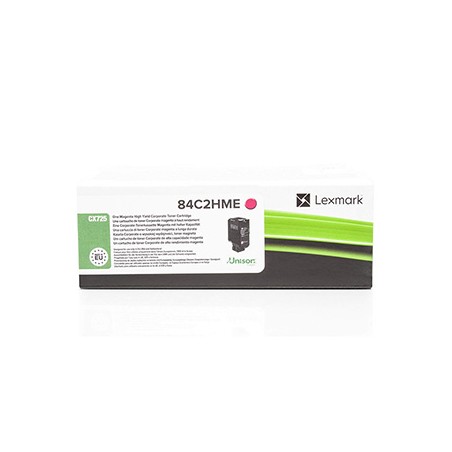 Lexmark oryginalny toner 84C2HME, magenta, 16000s, high capacity, return