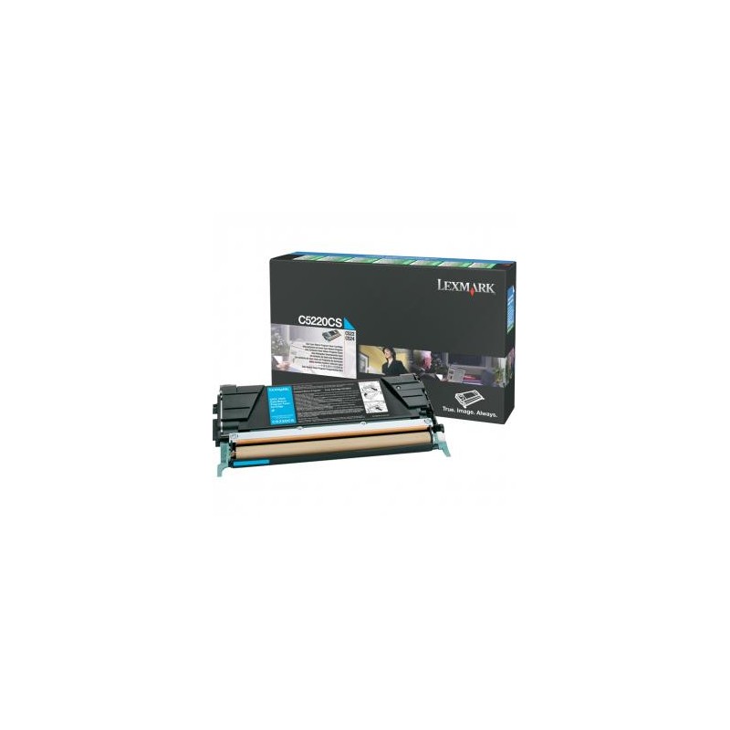 Lexmark oryginalny toner C5220CS, cyan, 3000s, return