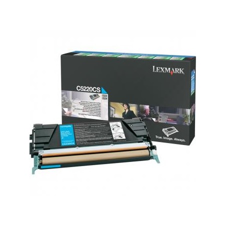 Lexmark oryginalny toner C5220CS, cyan, 3000s, return